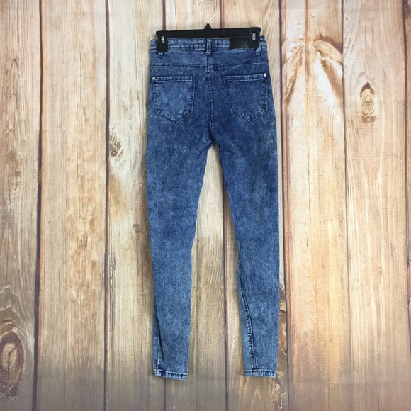 💸BERSHKA Basics Dept High Waist Skinny Jean sz 4 - Picture 8 of 8